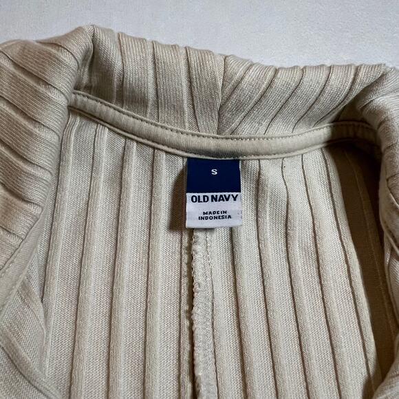 Old Navy Ribbed Knee Length Shirt Dress Size Small Academia Casual Neutral - Picture 4 of 8